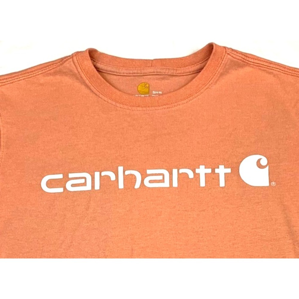 Carhartt Women's Small‎ Original Fit Logo Crew Neck T-Shirt Gray Short Sleeve